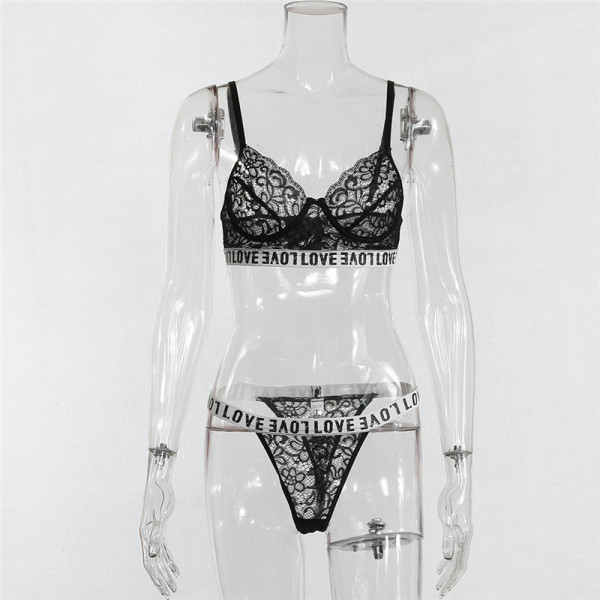 Női fehérnemű szett - csipkés melltartó és bikini