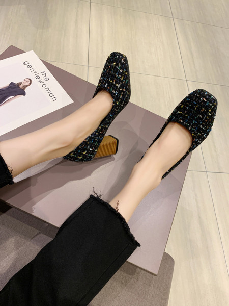 Pavasara sieviešu apavi ar biezumu 8 cm papēža