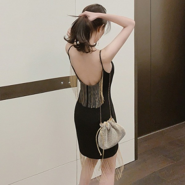 Rochie de dama montata model nou cu franjuri