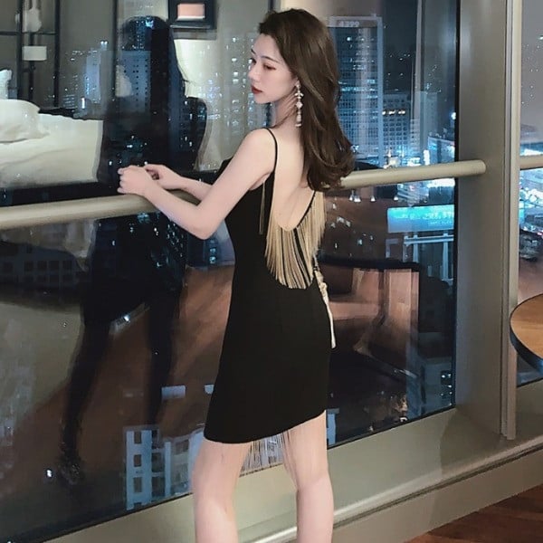 Rochie de dama montata model nou cu franjuri