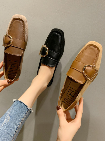 Casual ženske cipele od umjetne kože s ravnim potplatom