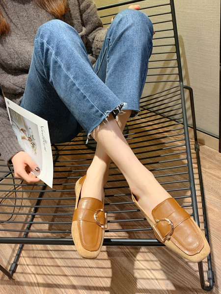 Casual ženske cipele od umjetne kože s ravnim potplatom