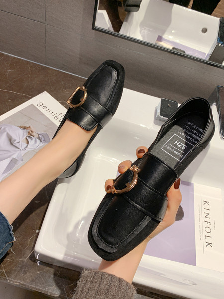 Casual ženske cipele od umjetne kože s ravnim potplatom