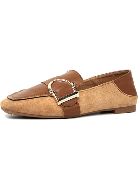 Casual ženske cipele od umjetne kože s ravnim potplatom