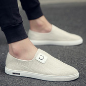 Ljetne muške tekstilne mokasine