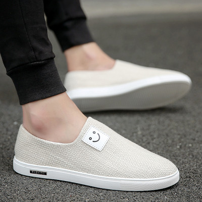 Ljetne muške tekstilne mokasine