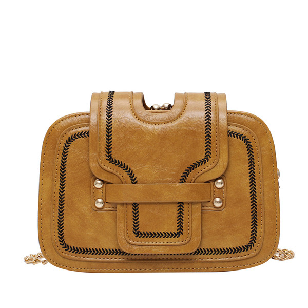 Moderna sieviešu maza soma no eko ādas ar garu rokturi