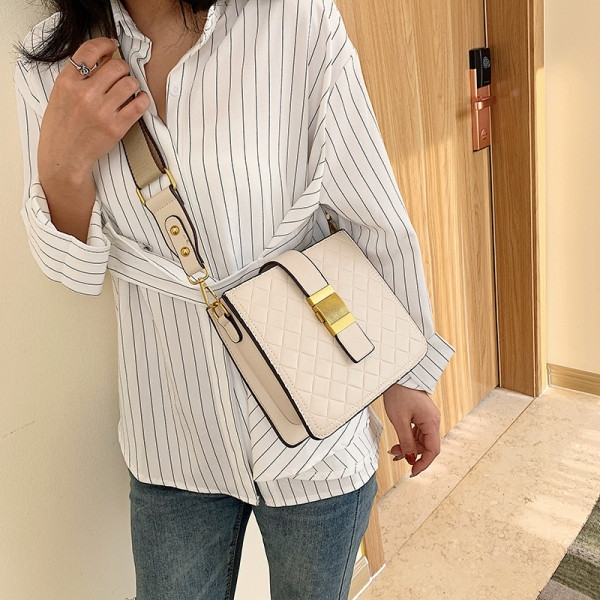 Geantă casual de damă cu formă pătrată și mâner lung