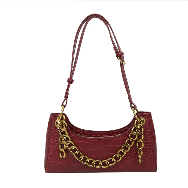 Dabartinė moteriška rankinė iš eko odos su metaline grandinėle