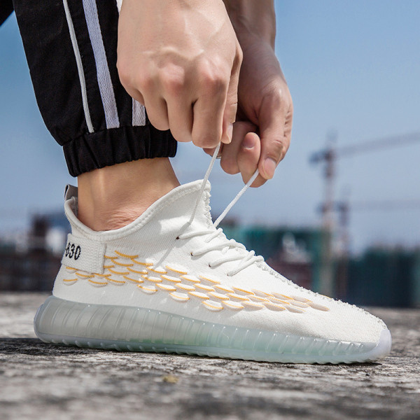 Nyári textil cipőfűzős férfi cipők