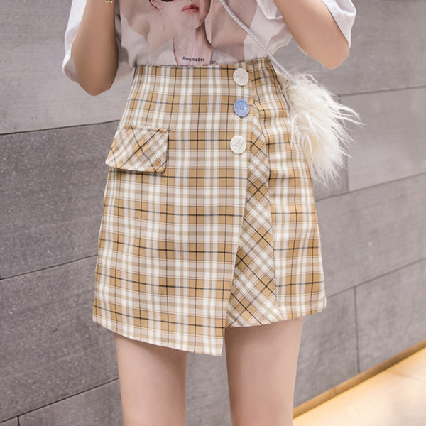 Stilīgi sieviešu svārki ar augstu vidukli un pogām