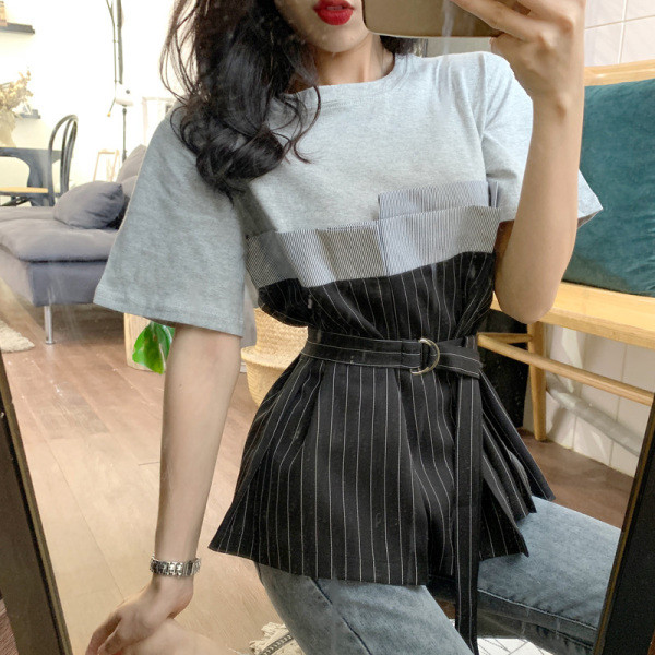 Cămașă de damă actuală cu curea