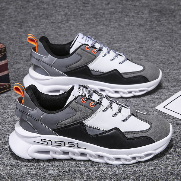 Naujo modelio vyriški sportbačiai iš eko zomšos ir tekstilės