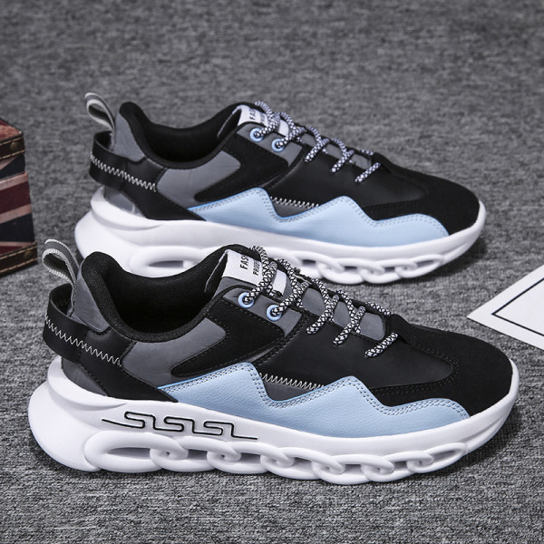 Naujo modelio vyriški sportbačiai iš eko zomšos ir tekstilės