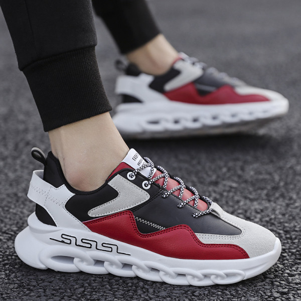 Naujo modelio vyriški sportbačiai iš eko zomšos ir tekstilės