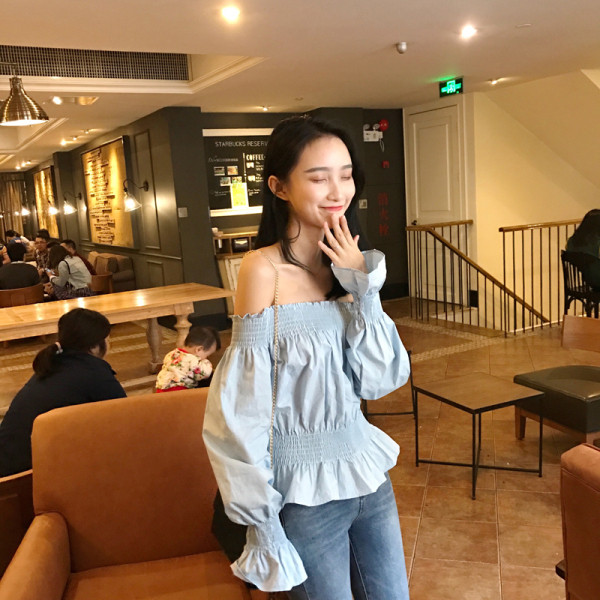 Moodne langevate varrukatega naiste särk