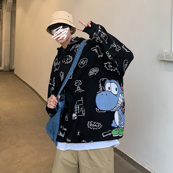 Moderna muška majica s kapuljačom i aplikacijom