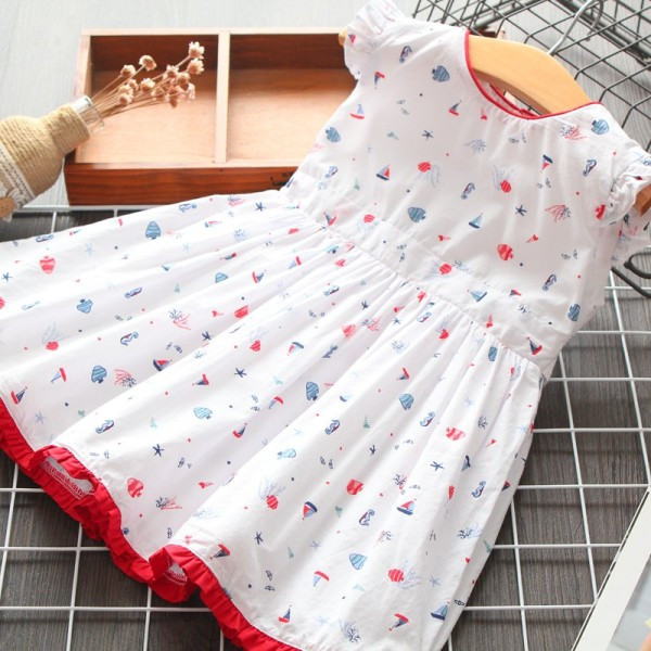 Rochie casual pentru copii model nou cu model - model croiat