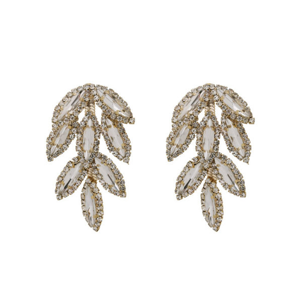 Stílusos lógó női fülbevaló kövekkel