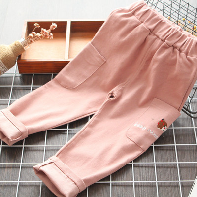 Нов модел ежедневен детски панталон за момичета с джобове