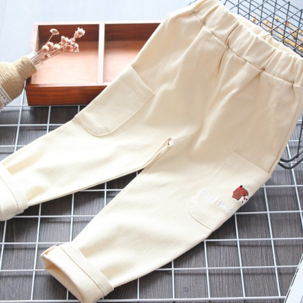 Model nou de pantaloni casual copii pentru fete cu buzunare