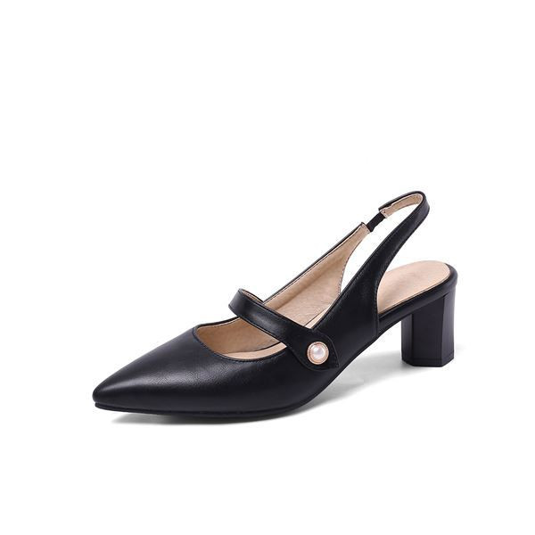 Sandale casual de dama cu decor de perle