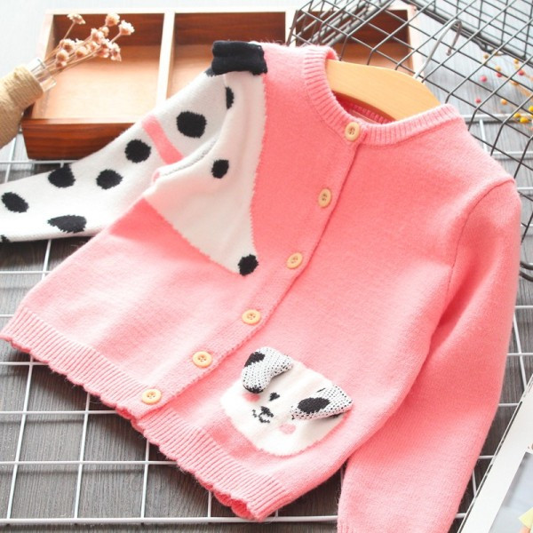 Új modell gyerekmellény gombokkal lányoknak