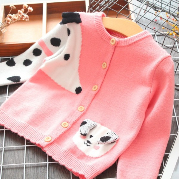 Új modell gyerekmellény gombokkal lányoknak