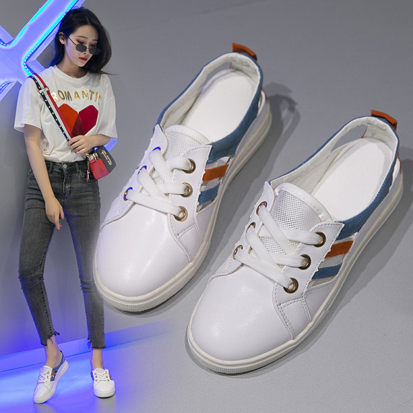 Tenisi casual dama din piele cu talpa plate