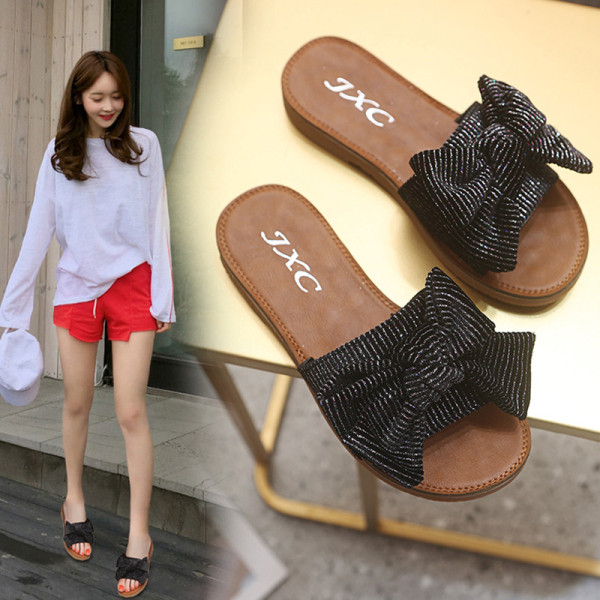 Moodsad riidest paela ja lameda tallaga naiste sussid