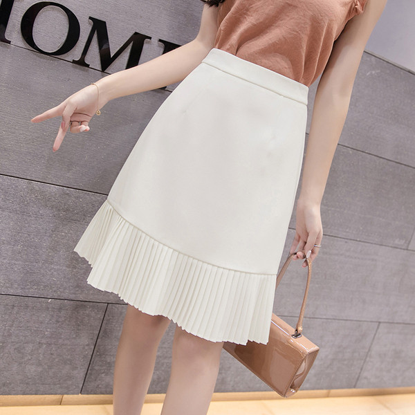 Moteriškas laisvalaikio sijonas aukštu juosmeniu