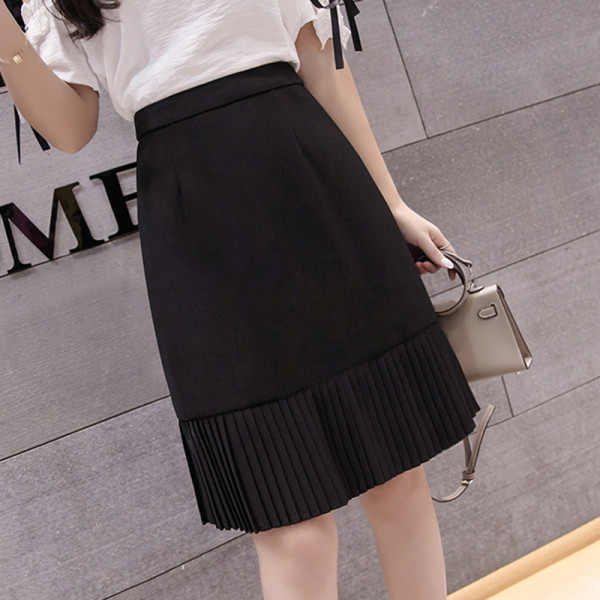 Moteriškas laisvalaikio sijonas aukštu juosmeniu