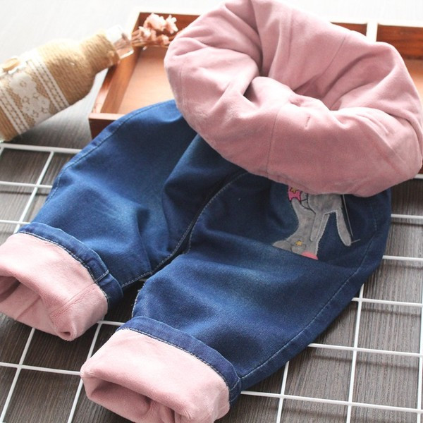 Model nou de blugi copii cu broderie pentru fete in albastru