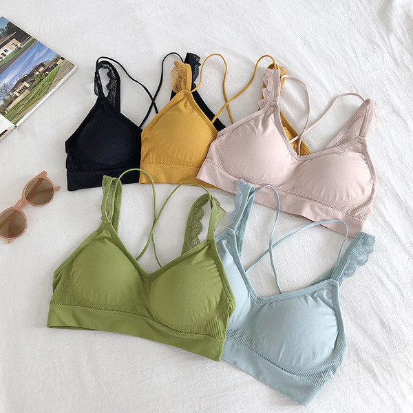 Bustiera de dama de zi cu zi cu bretele incrucisate si dantela