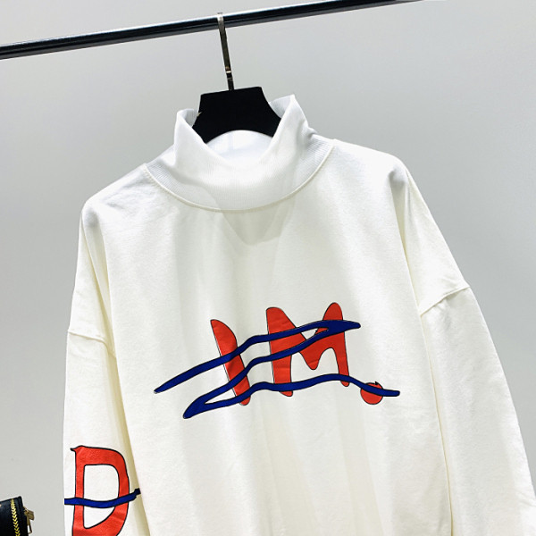 Bluza de dama sport model nou cu imprimeu si guler inalt