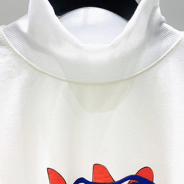 Bluza de dama sport model nou cu imprimeu si guler inalt