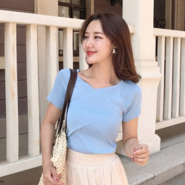 Naujo modelio pavasario-vasaros palaidinė trumpomis rankovėmis