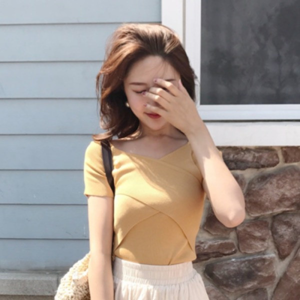 Naujo modelio pavasario-vasaros palaidinė trumpomis rankovėmis