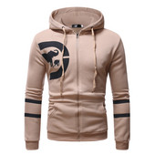 Hanorac casual pentru bărbați, cu glugă și mâneci lungi