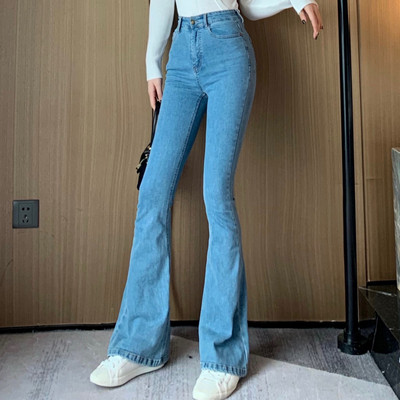 Пролетни дамски дънки тип чарлстон 