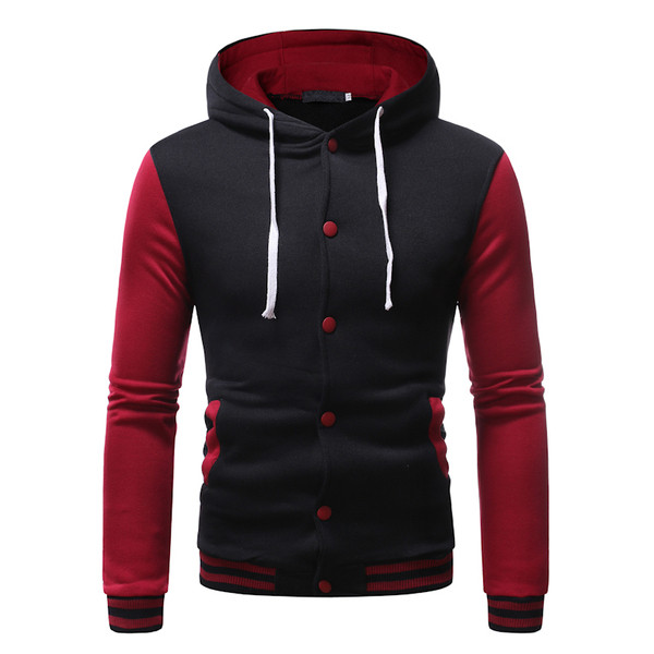 Lezser férfi pulóver kapucnival és hosszú ujjal