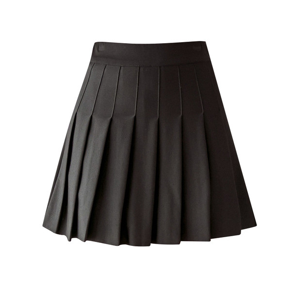 Modern női rövid hajtogatott szoknya magas derékkal