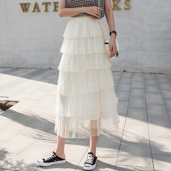 Fusta de dama moderna cu talie inalta - model croiat