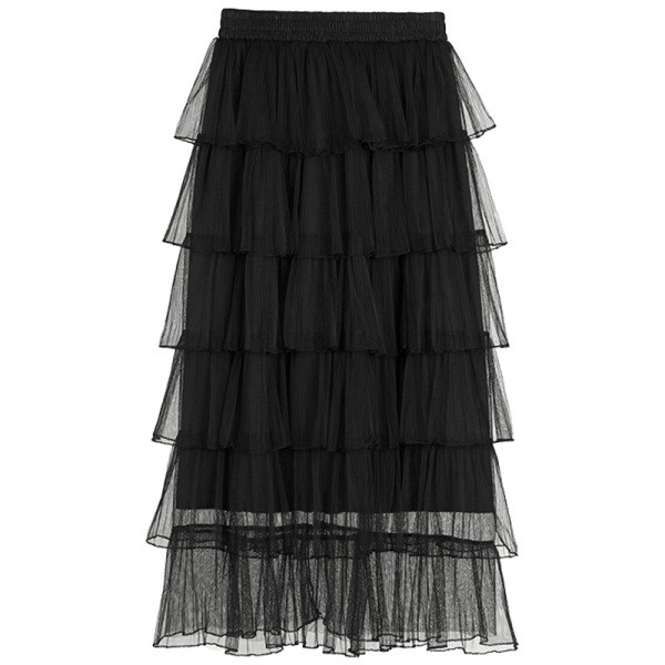 Fusta de dama moderna cu talie inalta - model croiat