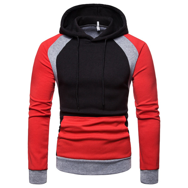 Hanorac casual pentru bărbați, cu glugă, mâneci lungi și cravate