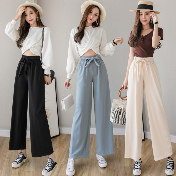 Új modell alkalmi női nadrág magas derékkal és övvel