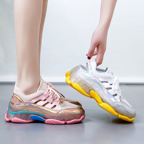 Uus mudel värvilise tallaga naiste kevadtossud