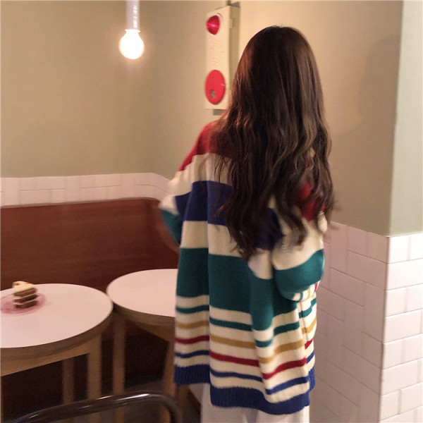 Lai naiste triibuline vest suurte aluspükstega