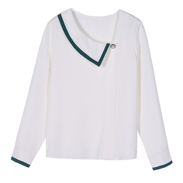 Cămașă elegantă de damă, cu mâneci lungi și decolteu pătrat