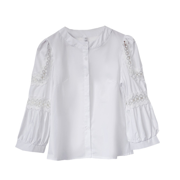 Modern női ing 3/4-es ujjal és csipkével